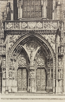 Eduard Schotte,  Hauptportal der Lorenzkirche