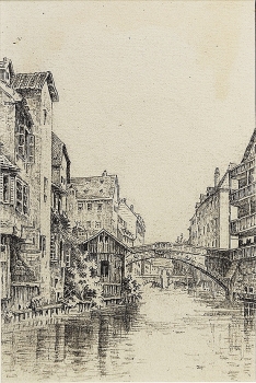 Eduard Schotte, Fleisch- und Museumbrücke - Nürnberg