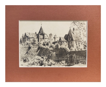 Preview: Eduard Schotte, Bürgermeistergärtlein mit Tiergärtnertorturm