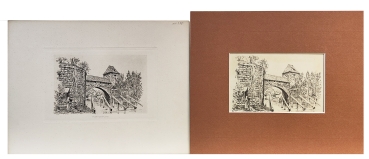 Preview: Eduard Schotte, Nürnberg, Pegnitzeinfluß am Kasemattentor