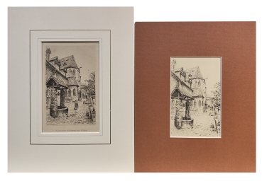 Preview: Eduard Schotte, Nürnberg, Kartäuserkirche und Kapelle mit Ziehbrunnen