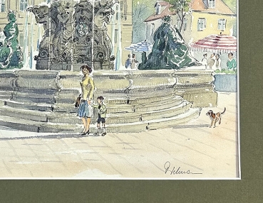 Preview: Ruth Rieger, Blick auf die Lorenzkirche Nürnberg