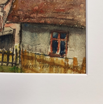 Preview: Hermann Thomas Schmidt, Fränkische Dorfansicht mit Kirche