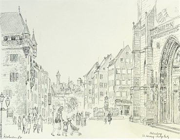 Alfred Karl Dietmann, Nürnberg Burgblick von St. Lorenz