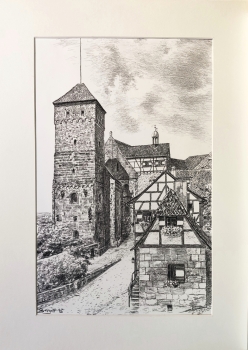 Preview: Edgar Berger, Nürnberg, Heidenturm mit Kaiserburg