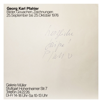 Georg Karl Pfahler, Geometric composition in blue and yellow