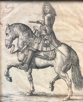 Kovolut von 13 Kupferstiche von Reitern 18. JH