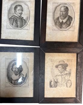 Kovolut von zehn Kupferstiche um 1625 berühmte Persönlichkeiten