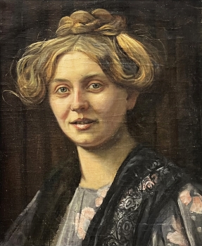 Peter Bina, Frauenportrait, Maria Bina