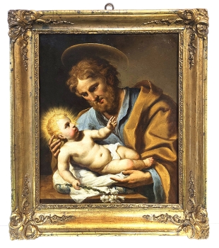 Heiliger Josef mit dem Jesuskind 18. Jahrhundert