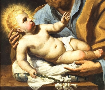 Heiliger Josef mit dem Jesuskind 18. Jahrhundert