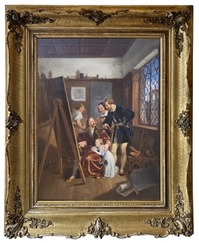 Preview: Johann Georg Christian Perlberg, Albrecht Dürer in seinem Atelier 1868