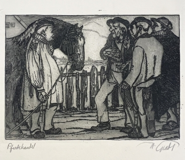 Hermann Gradl, Pferdehandel