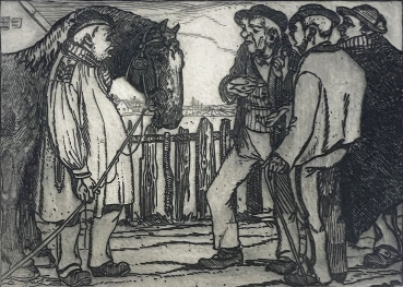 Hermann Gradl, Pferdehandel