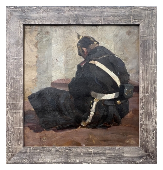 Andreas Bach, Erschöpfter Soldat - 1. Weltkrieg