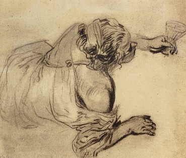 Unbekannter Künstler, Konvolut von drei Kohlezeichnungen