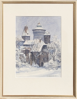 Thomas Bachmeier, Nürnberger Burggraben im Winter