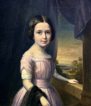 Otto Diller, Portrait of a Girl 1851