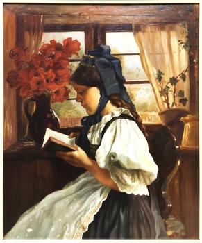 Monogrammist M.E.H., Mädchen in Tracht
