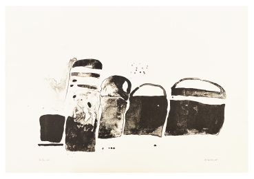 Oskar Koller, Abstract black shapes