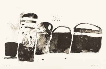 Oskar Koller, Abstract black shapes