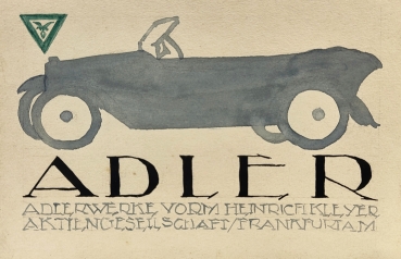 Karl Seubert, Zwei Automobil Zeichnungen