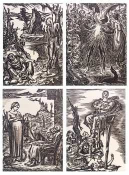 Bruno Goldschmitt, Woodcut Set of 4 Prints