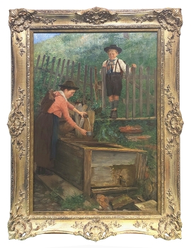 William Hemsley, Zwei Kinder beim Wasserholen