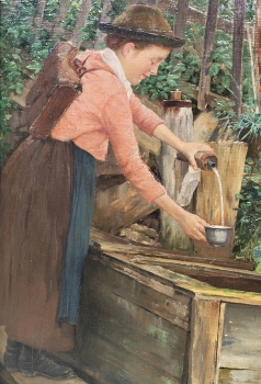 William Hemsley, Zwei Kinder beim Wasserholen