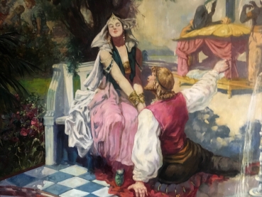 Romeo and Juliet, Oil Painting (Large Format, 150 x 250 cm) Pickup Only