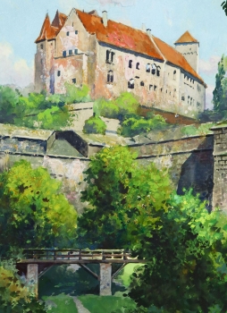 Franz Schmidt, Die Nürnberger Burg von Westen