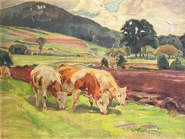 Andreas Bach, Kühe auf der Wiese