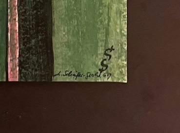 Ludwig Schäfer-Grohe, Woman in a Green Dress