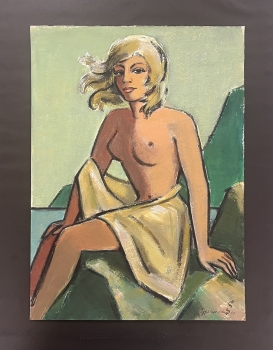Ludwig Schäfer-Grohe, Akt einer sitzenden Frau
