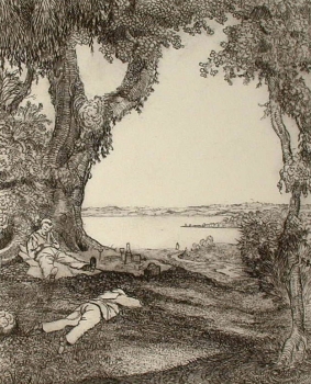 Hermann Gradl, Picknick am See