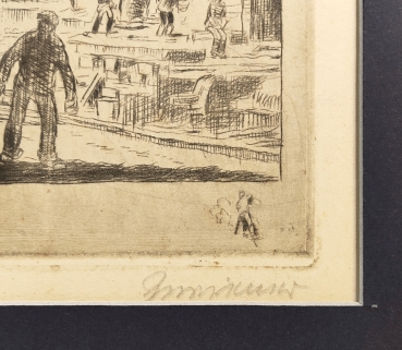 Blast Furnaces, Etching Print
