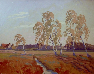 Kurt Mayer-Pfalz, Flusslandschaft in Franken