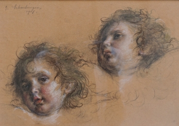 Gabriel Schachinger, Two Children's Heads