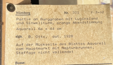 Preview: B. Otto, Partie am Burggraben & Hauptmarkt mit Neptunbrunnen