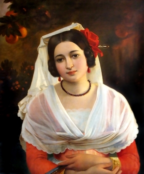 August Riedel (zug.), Felice Beradie aus Albano Porträt