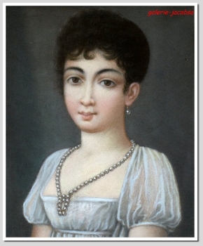 Stevens, Agapit (1849-1917), Frauenportrait, Pastell
