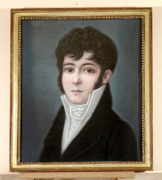 Stevens, Agapit (1849-1917), Männerportrait, Pastell