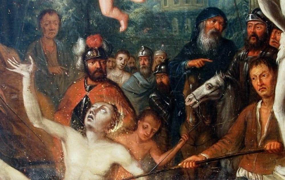 Adries Schoemaker (1660-1735) zug., Maryrium des heiligen Laurentius, Niederlande, Nederland, Amsterdam