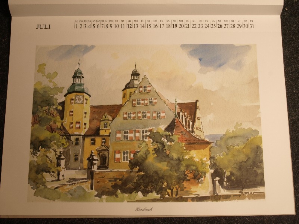 Adolf Kroner, Hersbruck Schloss - "Zauberhaftes Franken"