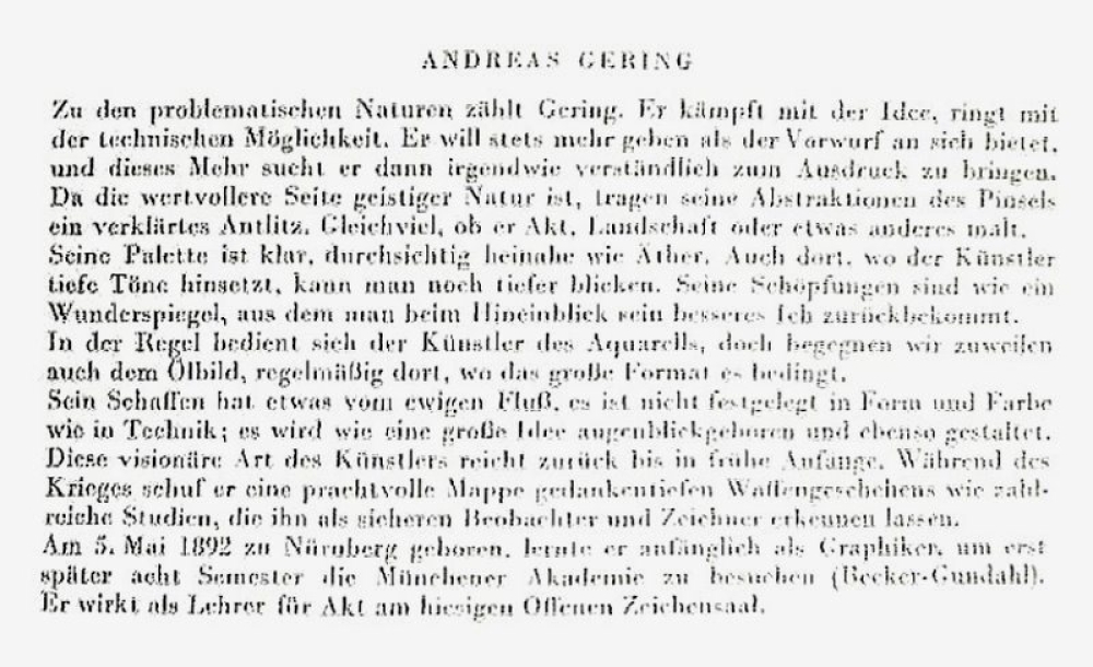 Gering, Andreas (1892-1957), liegender weiblicher Akt