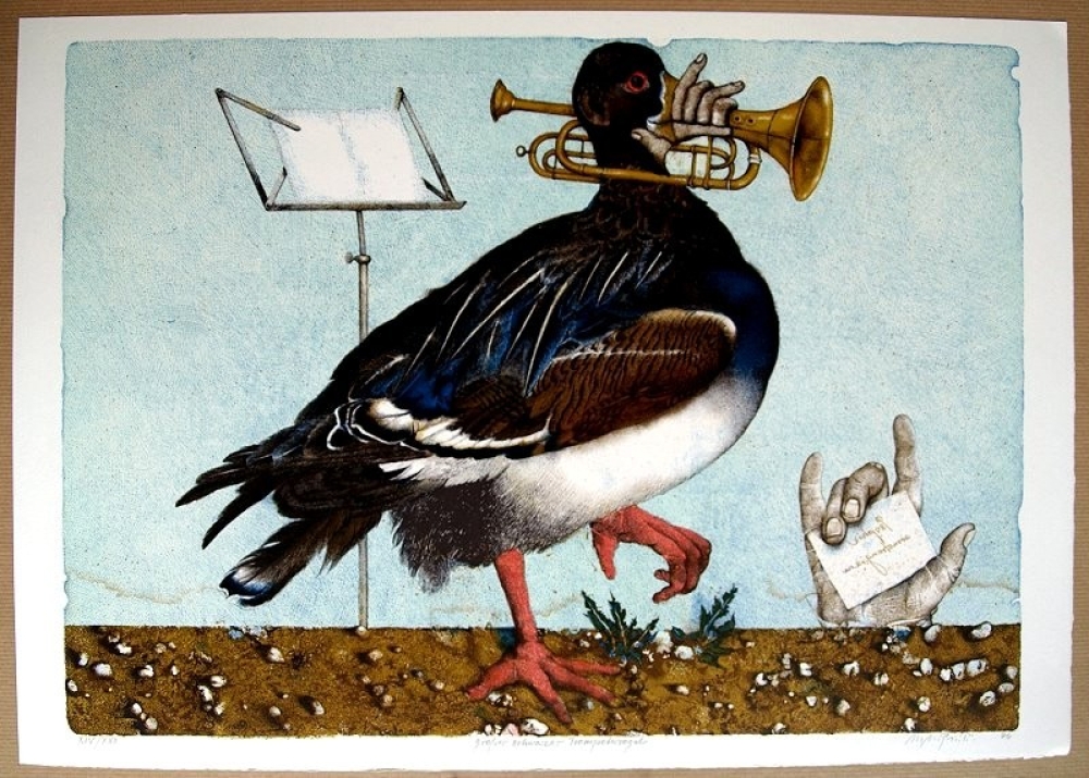 Michael Mathias Prechtl, Large Black Trumpeter Bird