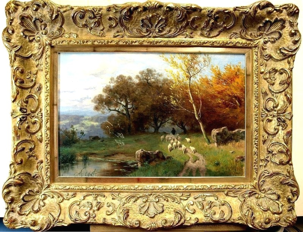 August Karl Martin Splitgerber, Landschaft mit Schafherde
