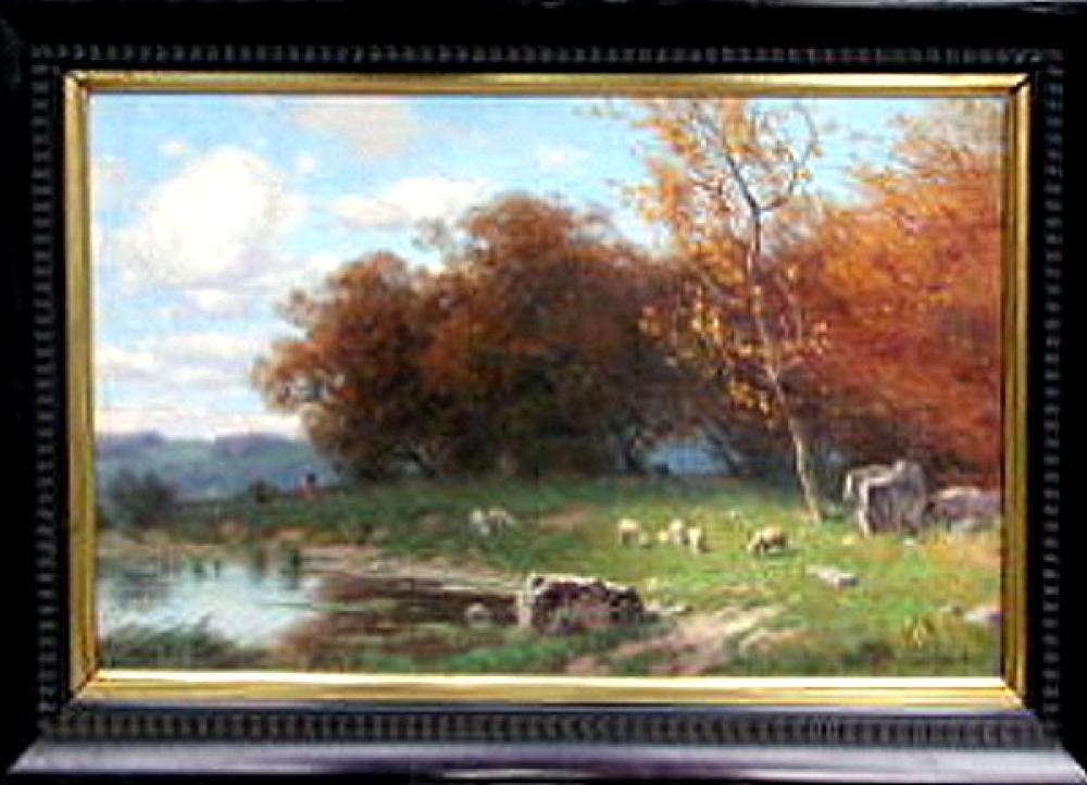 August Karl Martin Splitgerber, Landschaft mit Schafherde
