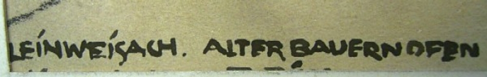 Peter Bina, Alter Bauernofen in Kleinweisach