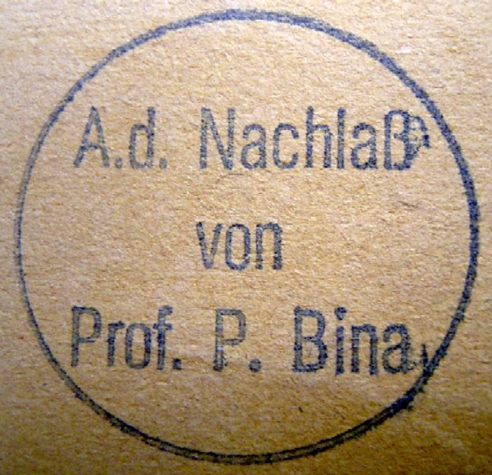 Peter Bina, Porträt vom Vater des Künstlers